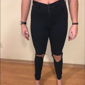 Urban Outfitters Black Ripped Jeans